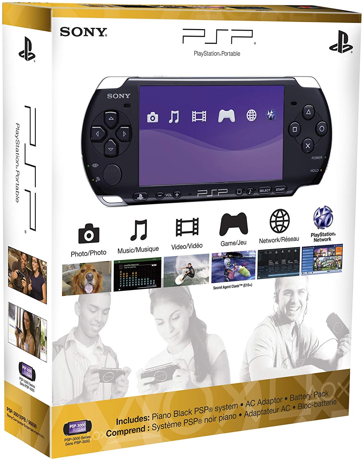 psp 3000 core pack system
